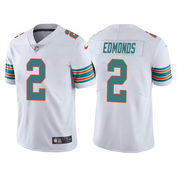 Men's Miami Dolphins #2 Chase Edmonds White Color Rush Limited Stitched Football Jersey Men's Miami Dolphins #2 Chase Edmonds White Color Rush Limited Stitched Football Jersey